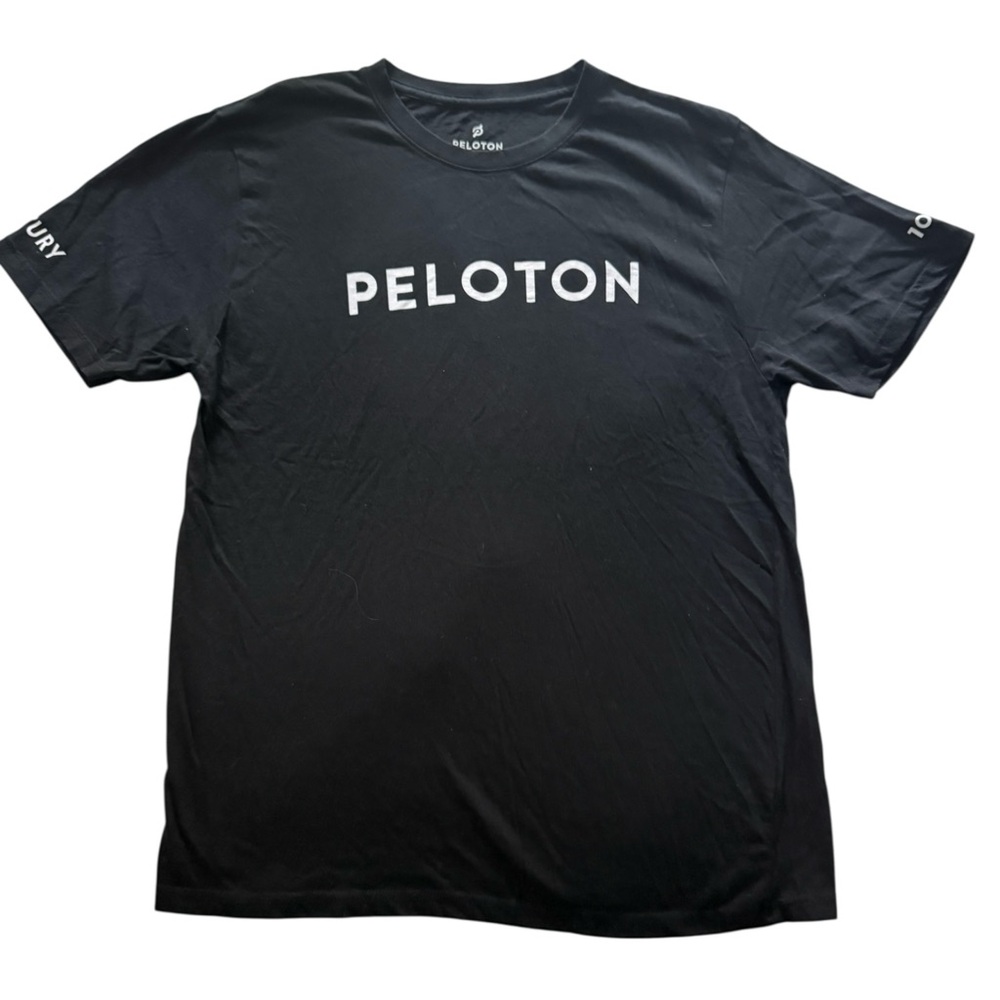 Peloton Century Club T-shirt Black Short Sleeve size large